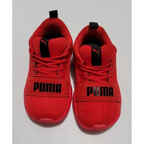 Puma Wired Run High Risk Red Sneakers Toddler US Size 7C KinderFit #374217-05 - Picture 2 of 13